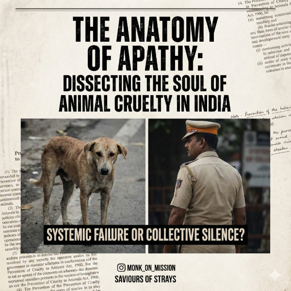The Anatomy of Apathy: Dissecting the Soul of Animal Cruelty in India